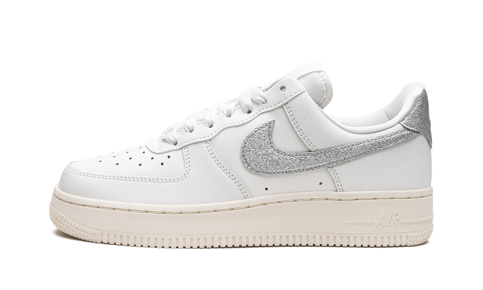 Nike AIR FORCE 1 '07 MNS WMNS Summit White Sail White Metallic Silver DQ7569 100