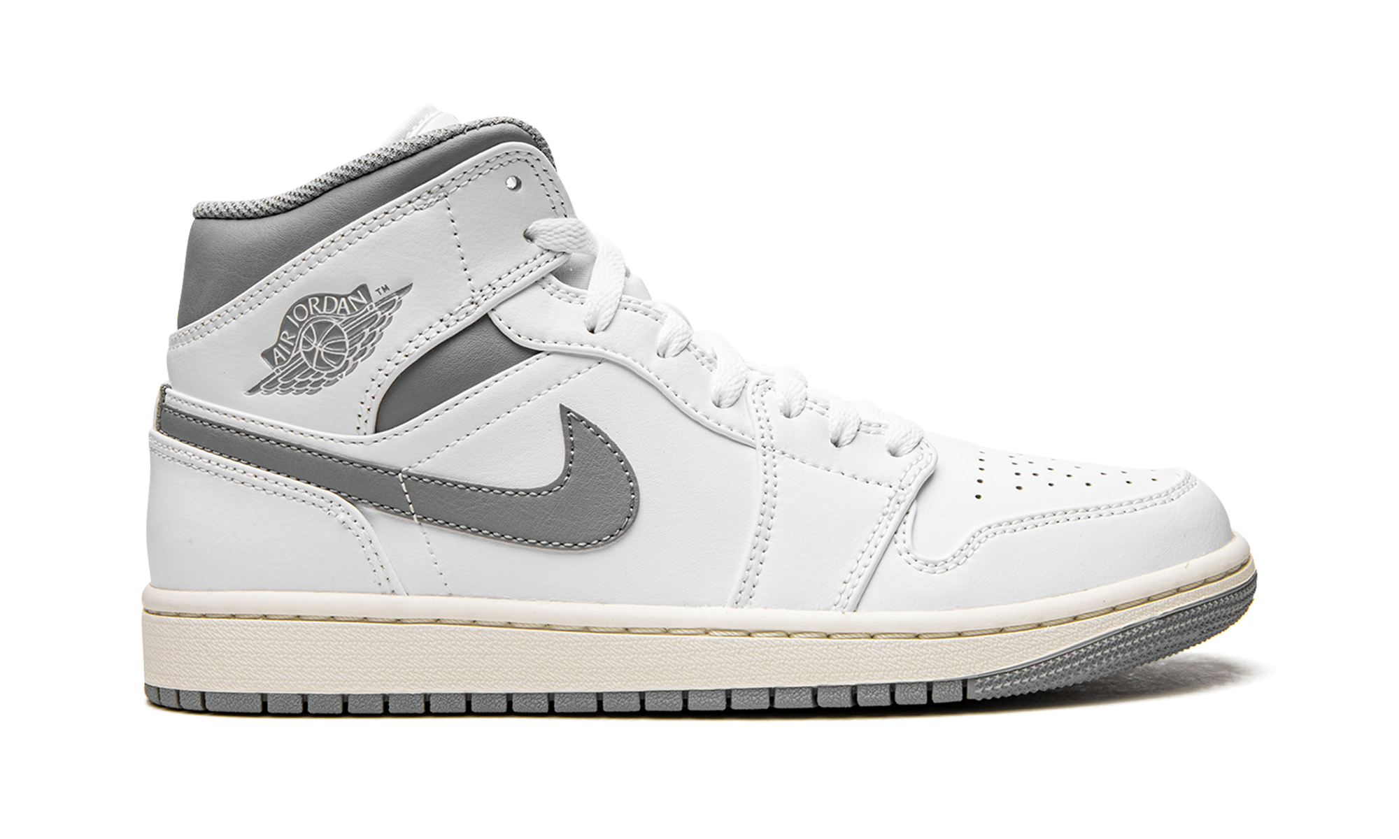 Air Jordan 1 Mid White / Stealth Grey 554724 135