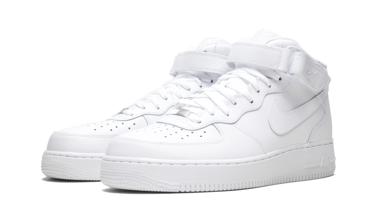 Nike Air Force 1 Mid 07 White on White 315123 111