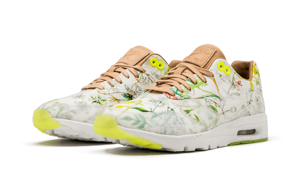 Nike AIR MAX 1 ULTRA LIB QS MNS WMNS WHITE / WHITE / VACHETTA TAN / VOLT 844135 100