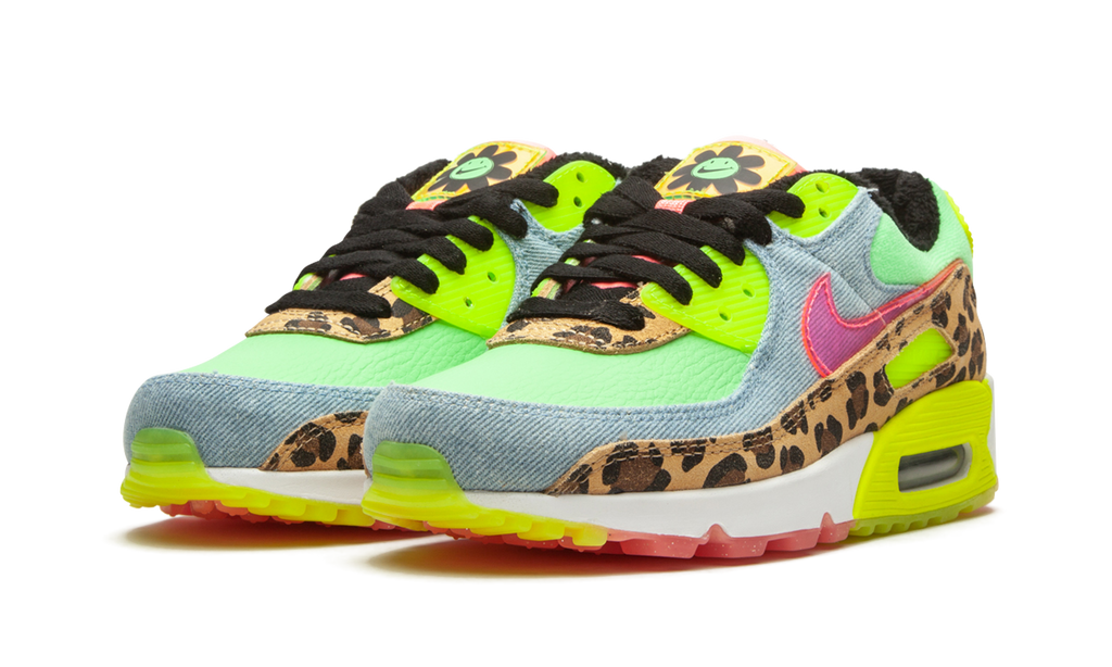Nike W Air Max 90 LX Denim Leopard Print CW3499 300