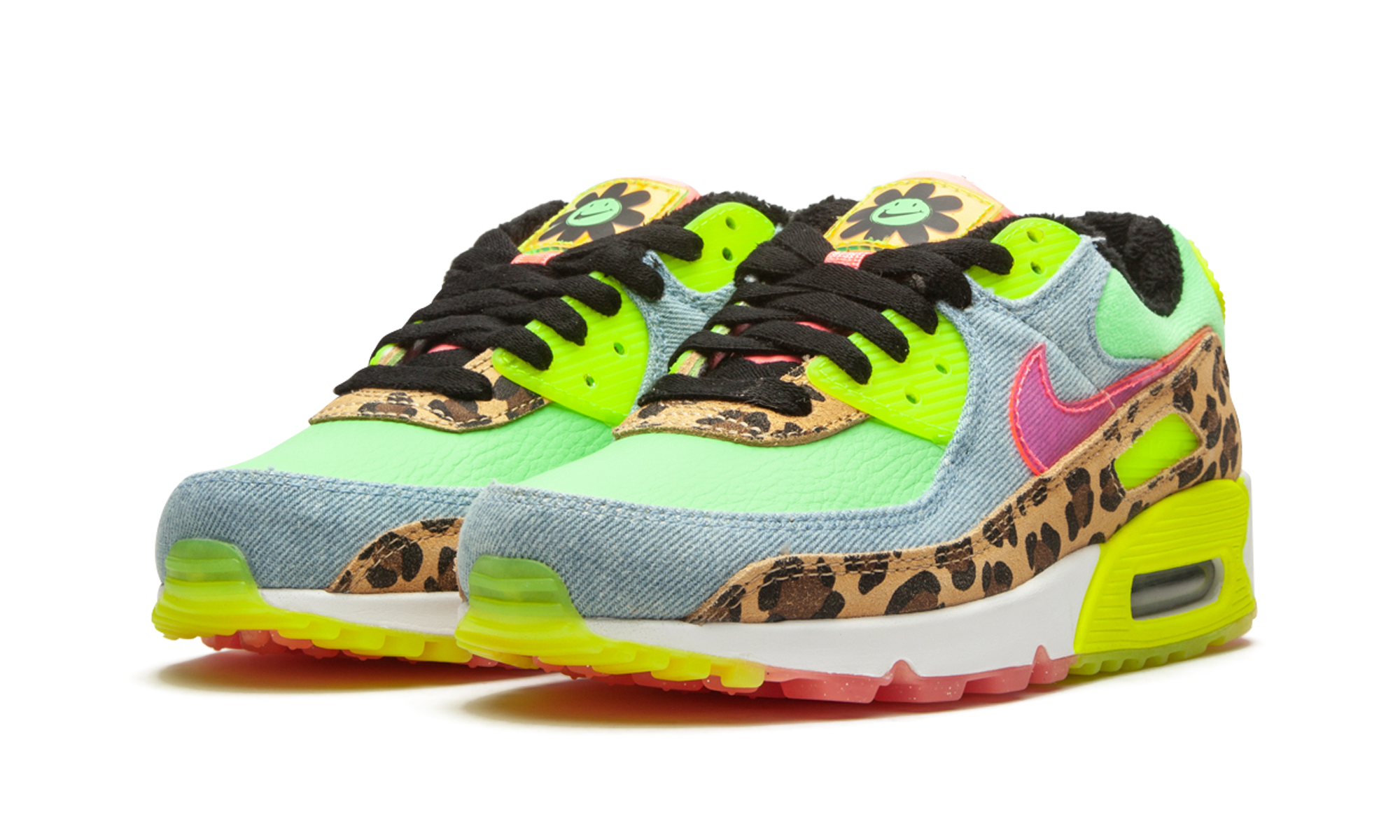 Nike W Air Max 90 LX Denim Leopard Print CW3499 300