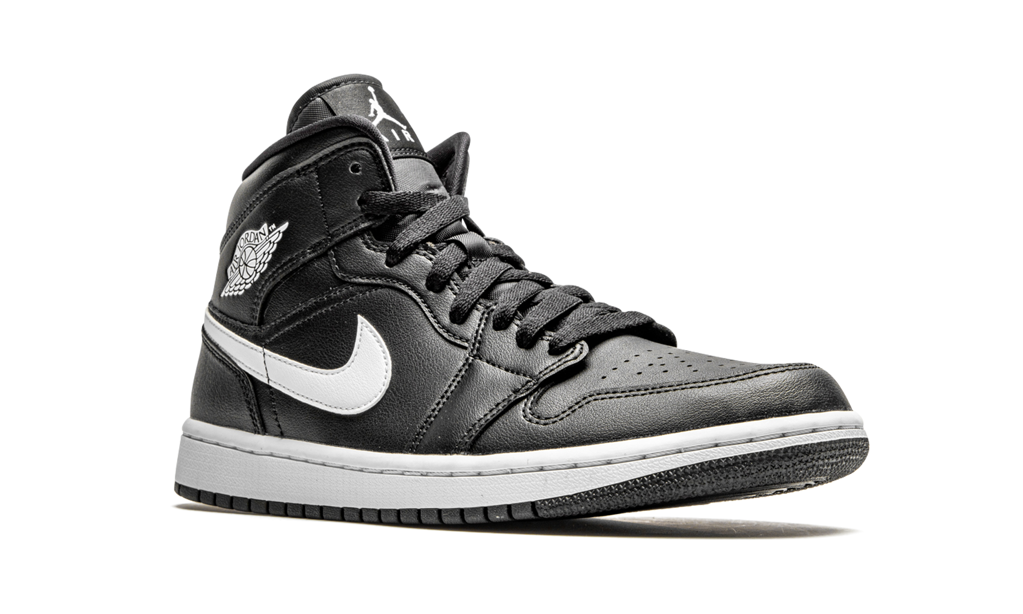 AIR JORDAN 1 MID WMNS Black / White BQ6472 011
