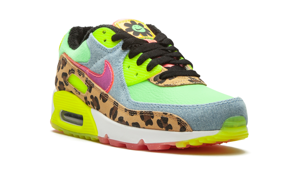 Nike W Air Max 90 LX Denim Leopard Print CW3499 300