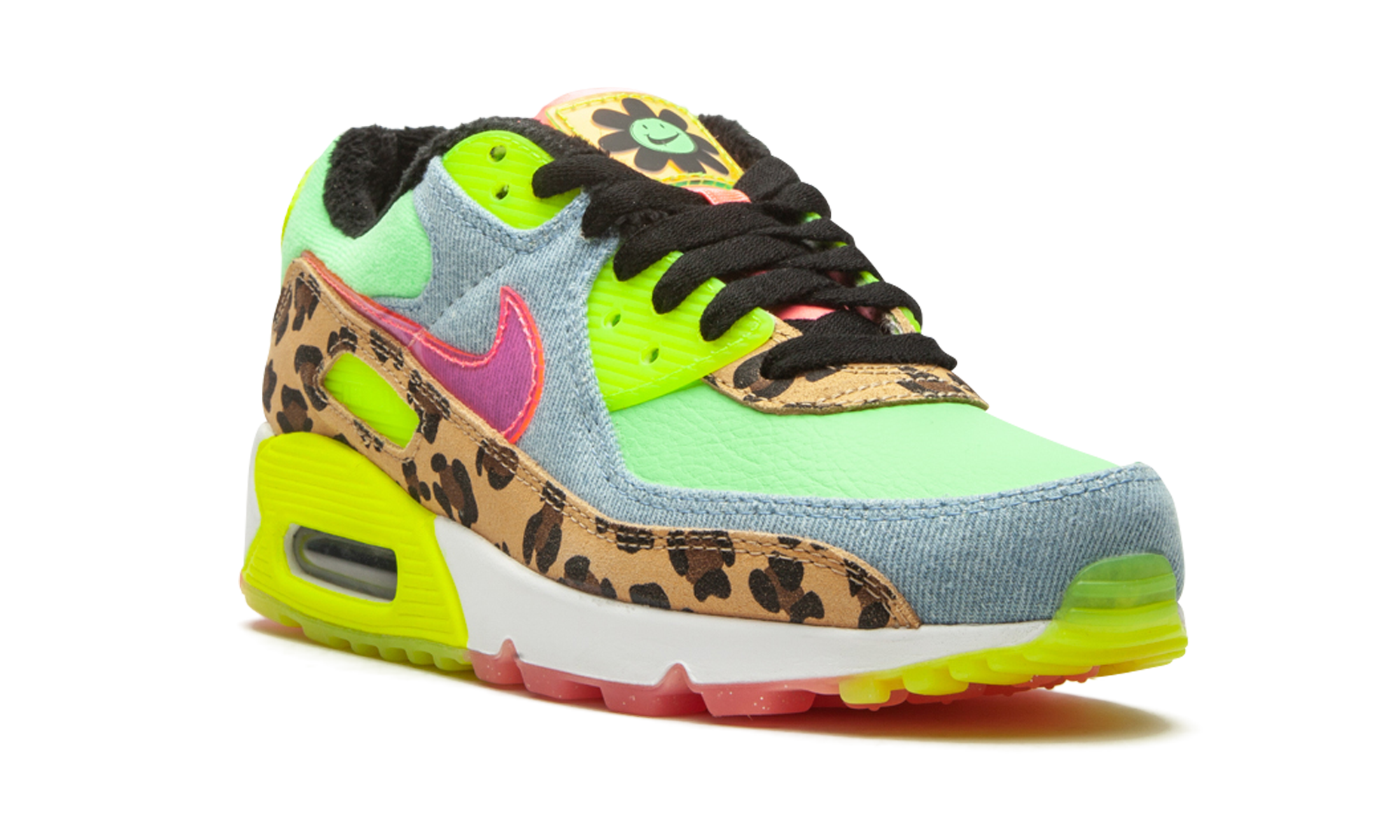 Nike W Air Max 90 LX Denim Leopard Print CW3499 300