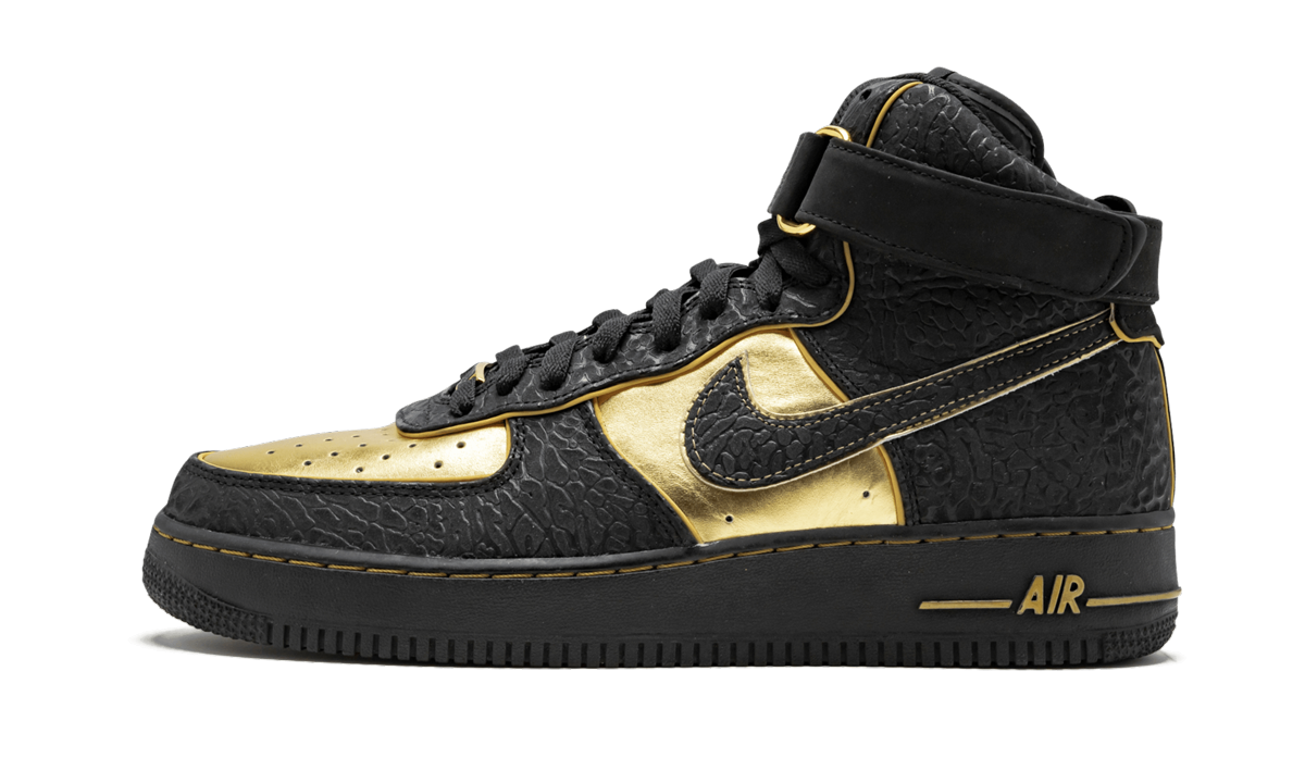 Nike Air Force 1 Hi Supreme Black / Gold 345189 002