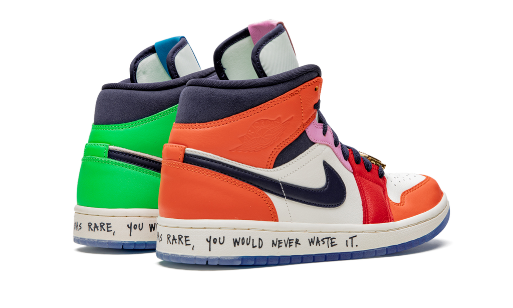 Air Jordan 1 Mid WMNS Melody Ehsani - Fearless CQ7629 100