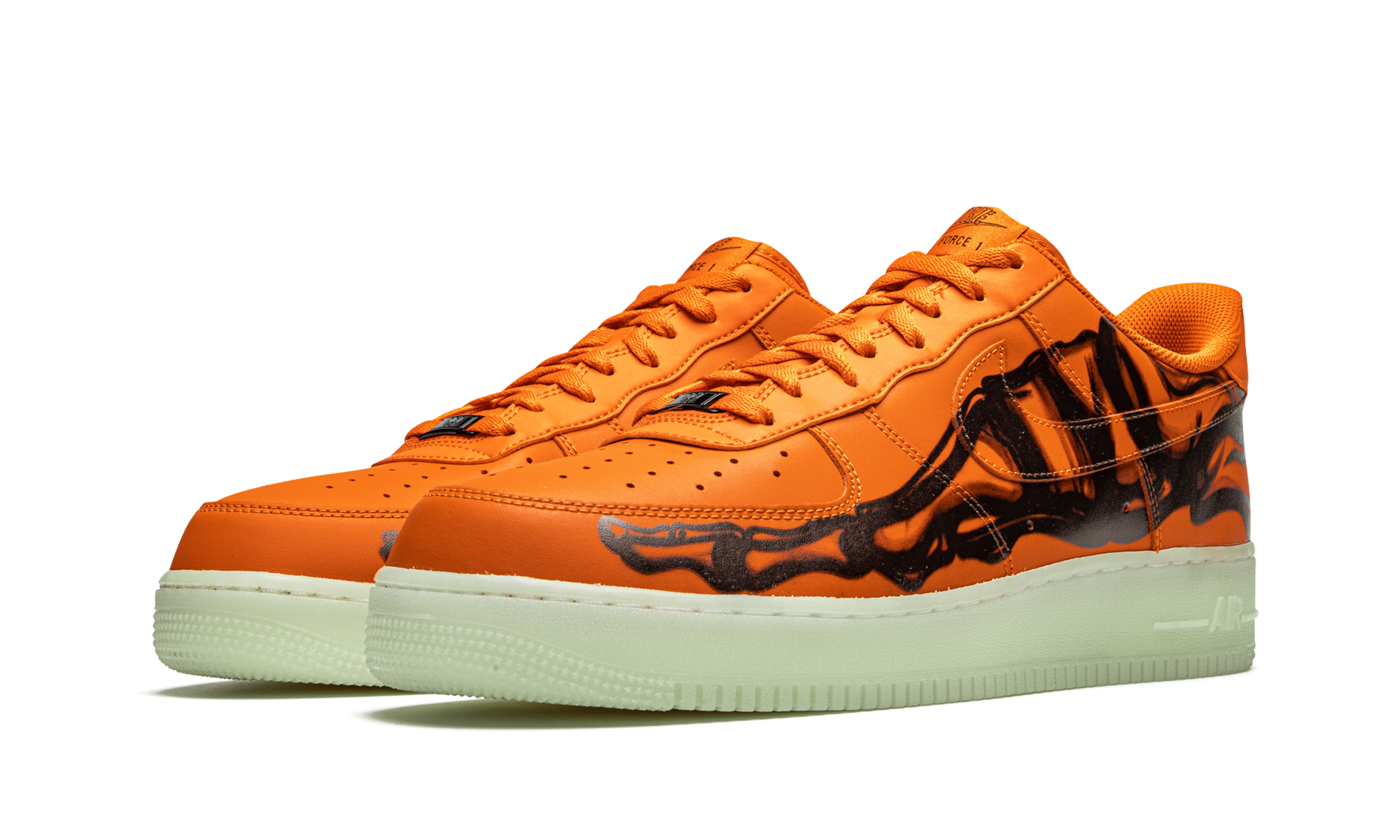 Nike Air Force 1 Low Orange Skeleton CU8067 800