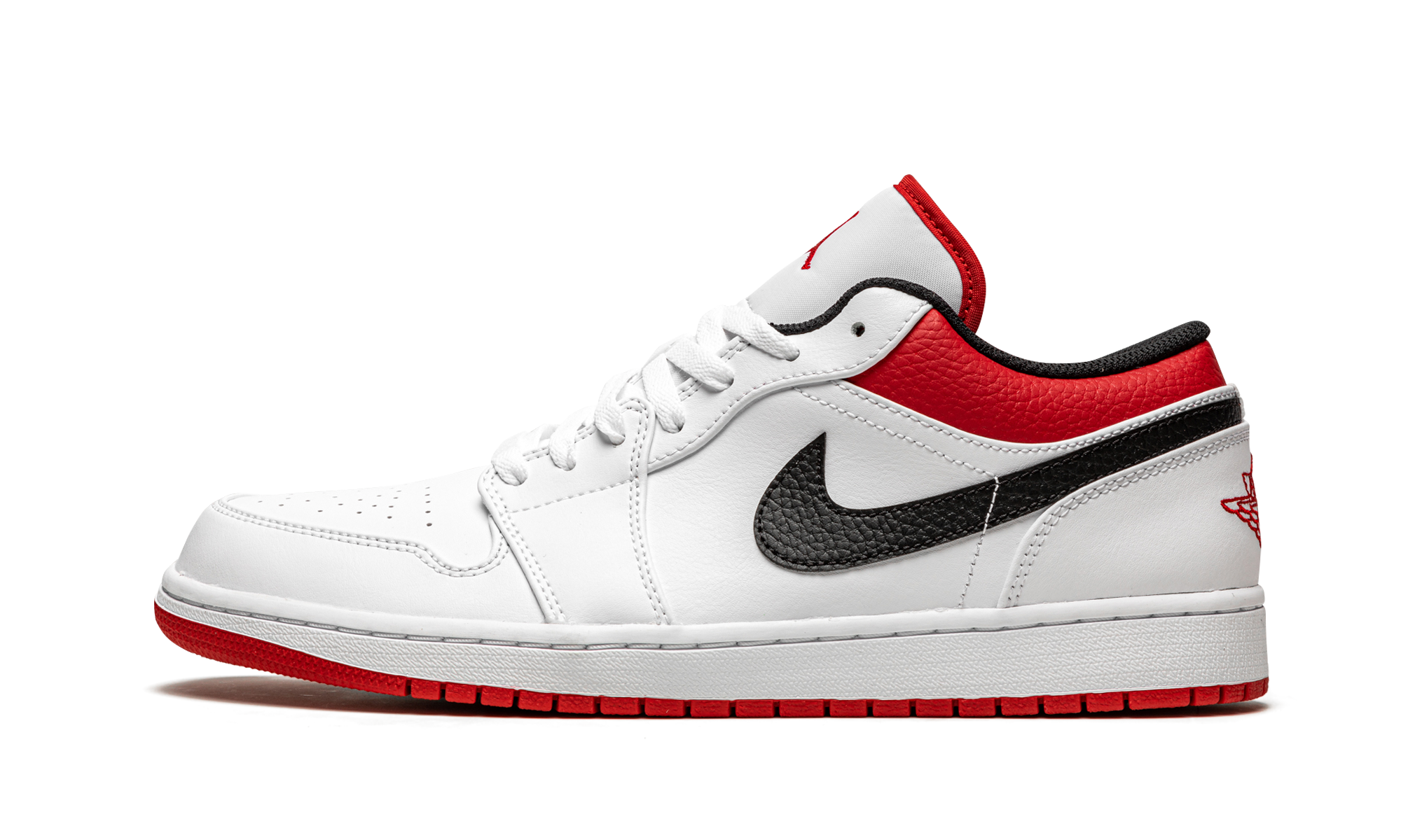 Air Jordan 1 Low White University Red 553558 118