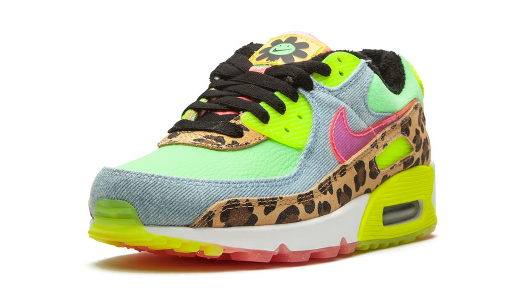 Nike W Air Max 90 LX Denim Leopard Print CW3499 300