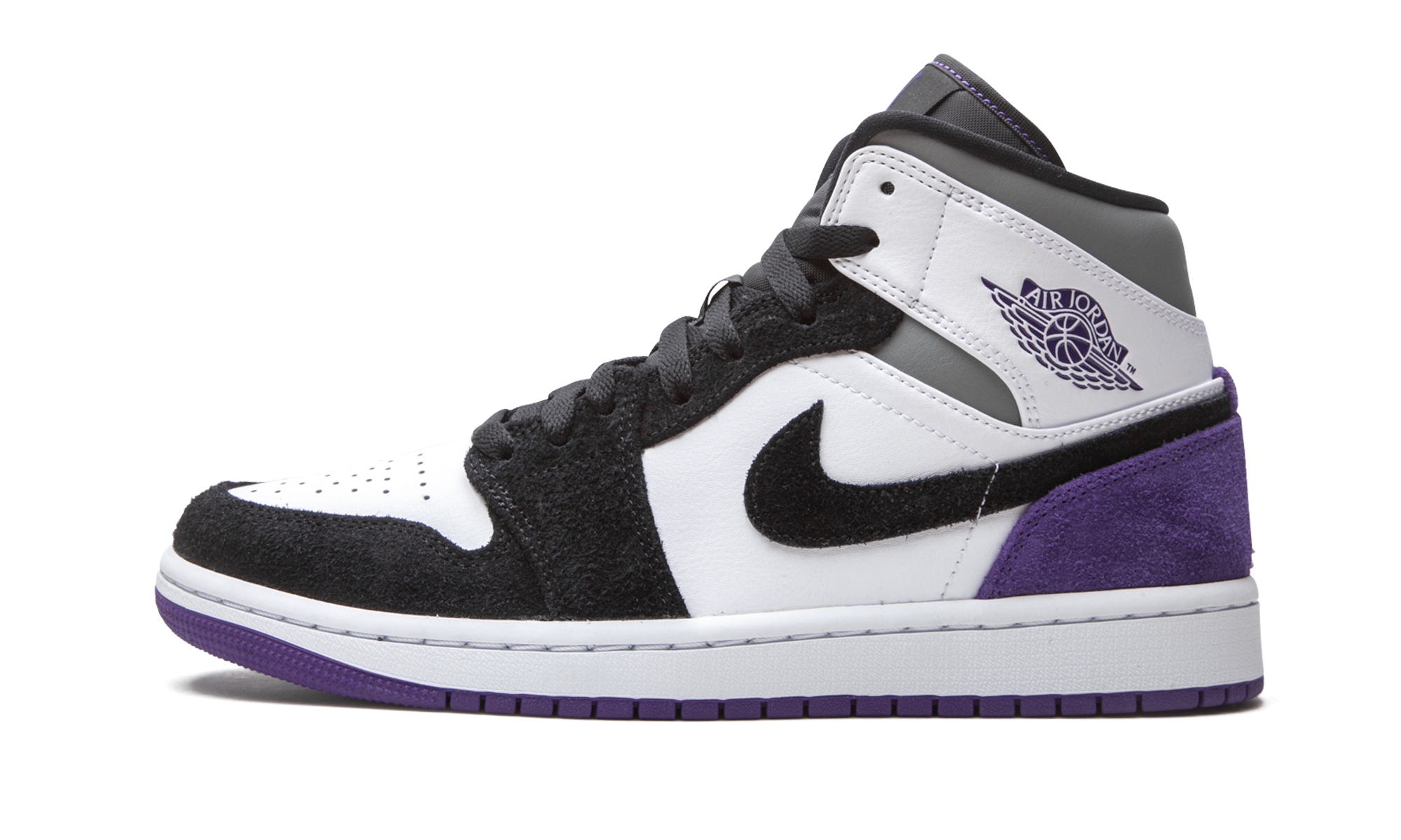 Air Jordan 1 Mid SE Court Purple Suede 852542 105