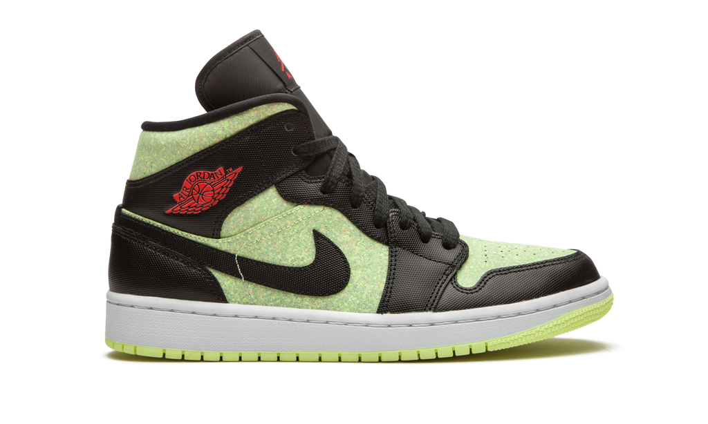 AIR JORDAN 1 MID SE WMNS Barely Volt / Chile Red CV5276 003