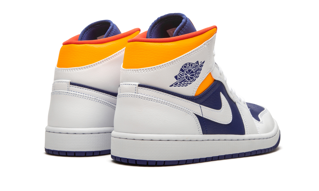 Air Jordan 1 Mid Royal Blue / Laser Orange 554724 131