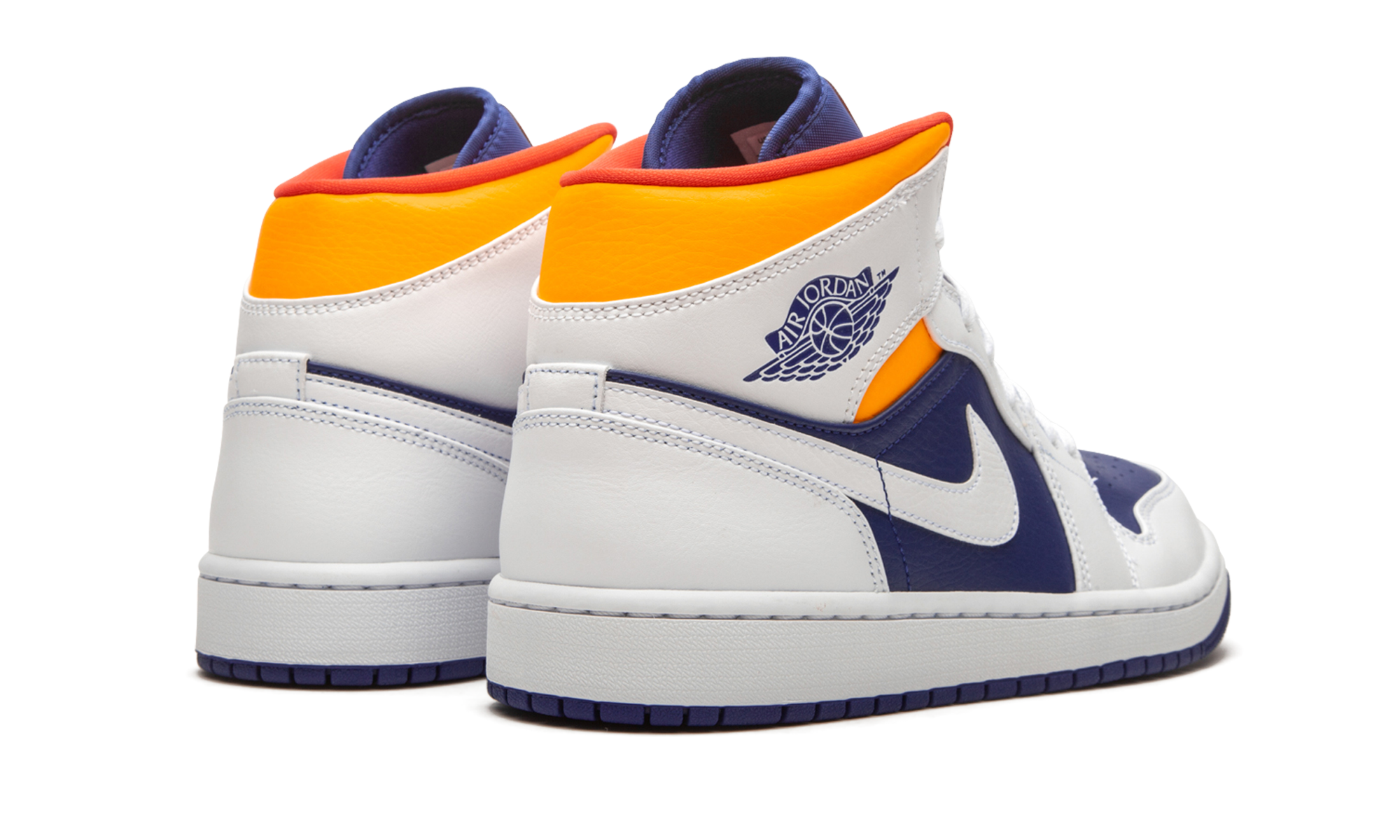 Air Jordan 1 Mid Royal Blue / Laser Orange 554724 131