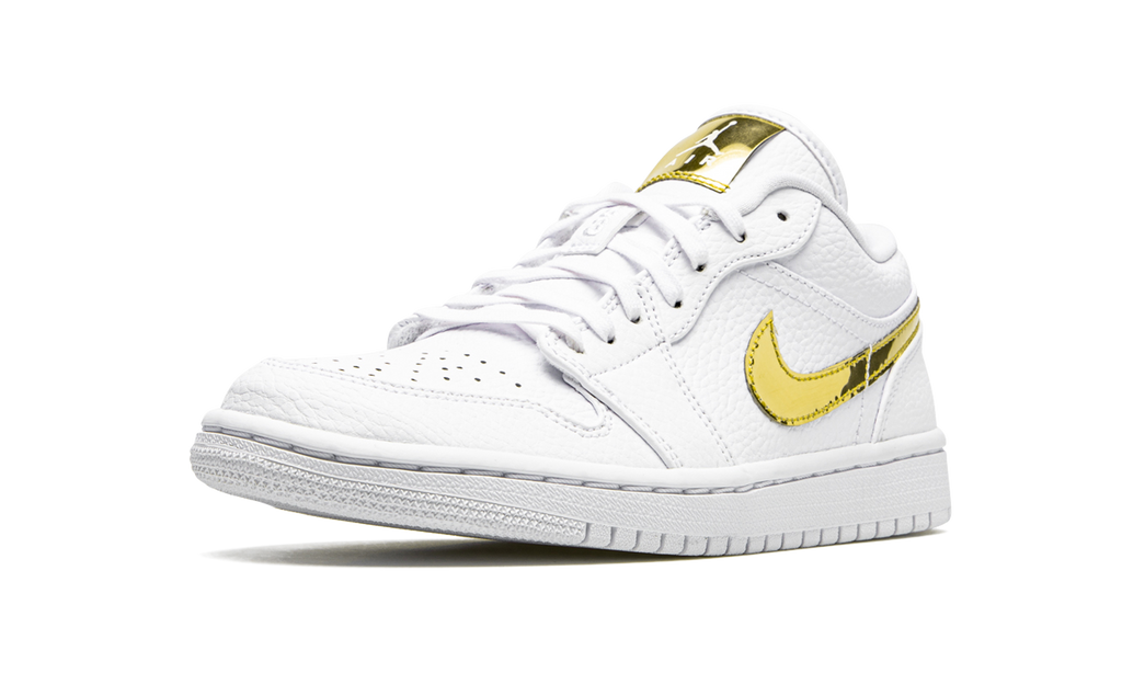 AIR JORDAN 1 Low SE WMNS White Metallic Gold CZ4776 100