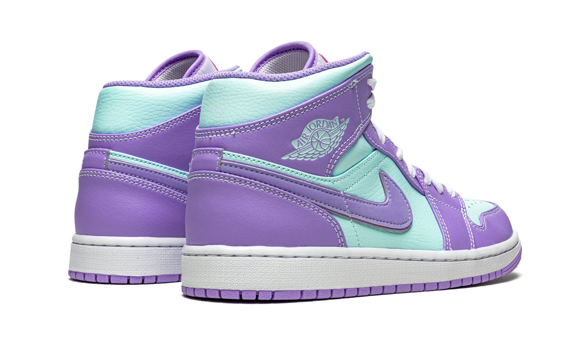 Air Jordan 1 Mid Purple Pulse / Glacier Blue 554724 500
