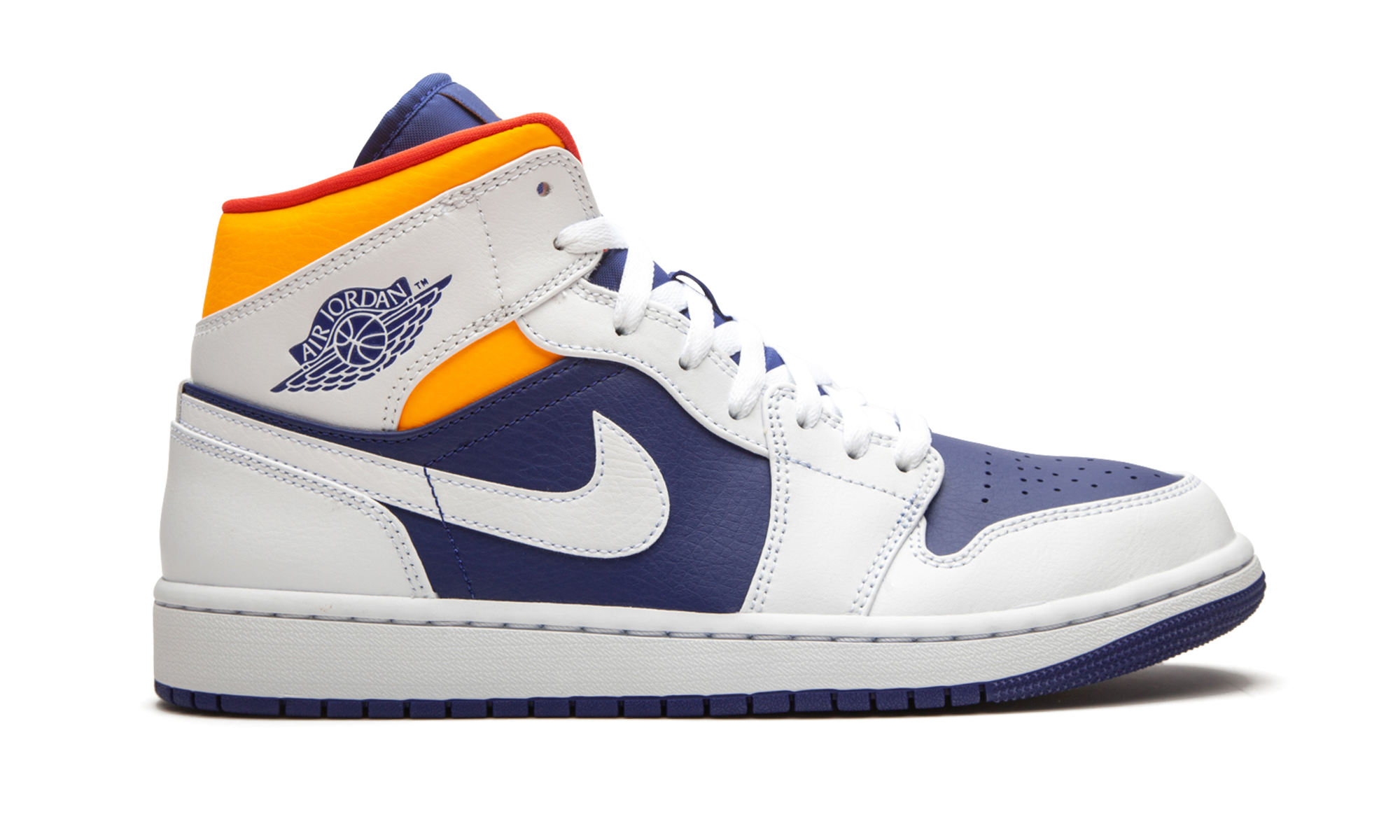 Air Jordan 1 Mid Royal Blue / Laser Orange 554724 131