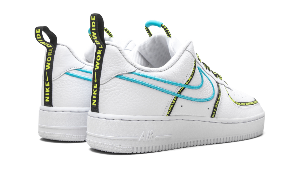 Nike Air Force 1 Low Worldwide White Blue Fury Volt