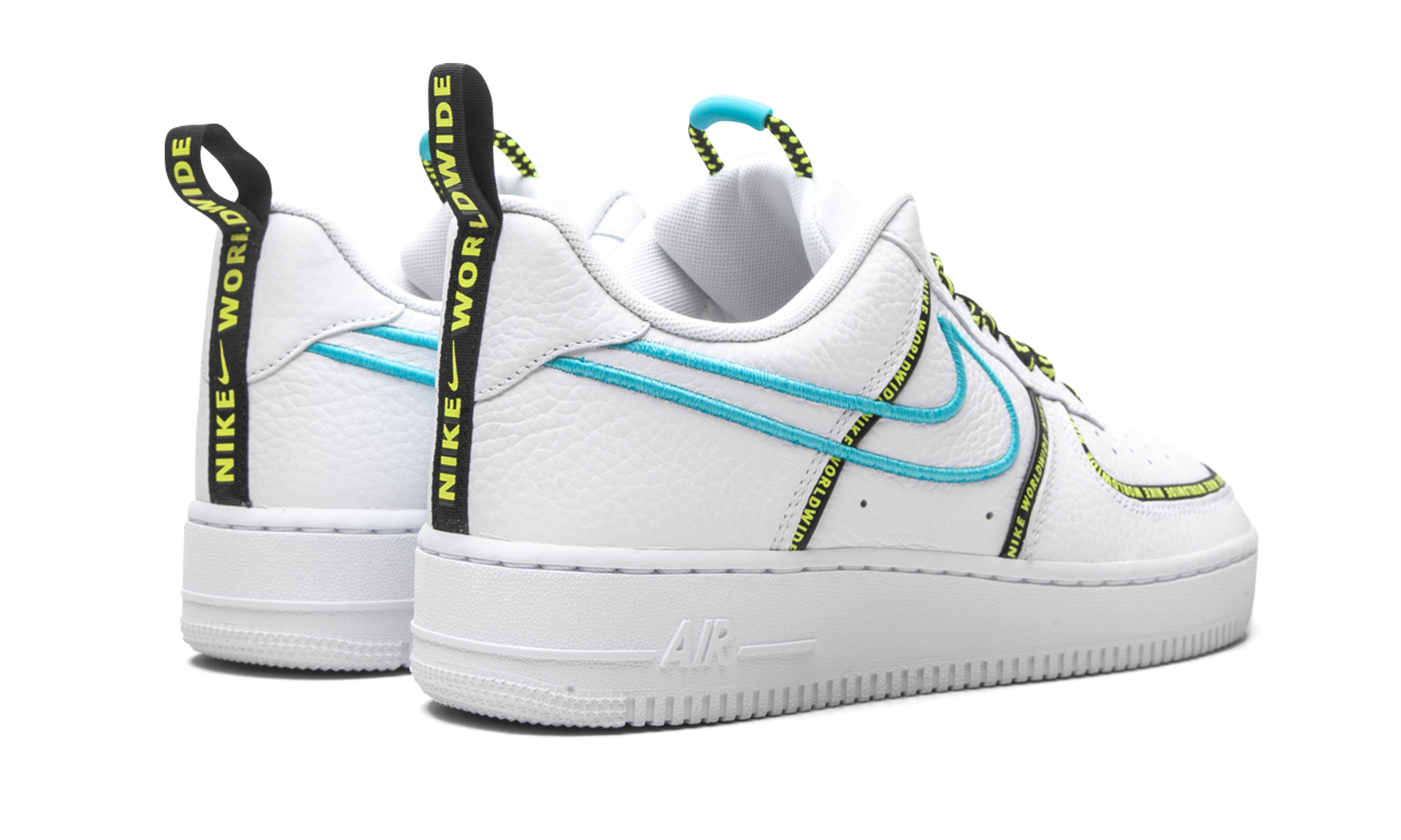 Nike Air Force 1 Low Worldwide White Blue Fury Volt