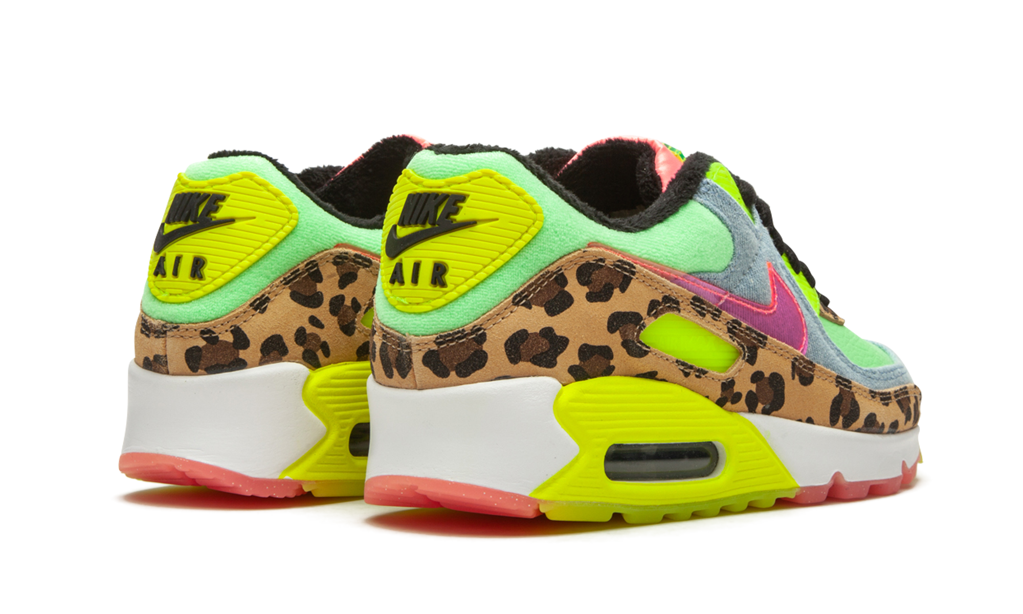 Nike W Air Max 90 LX Denim Leopard Print CW3499 300