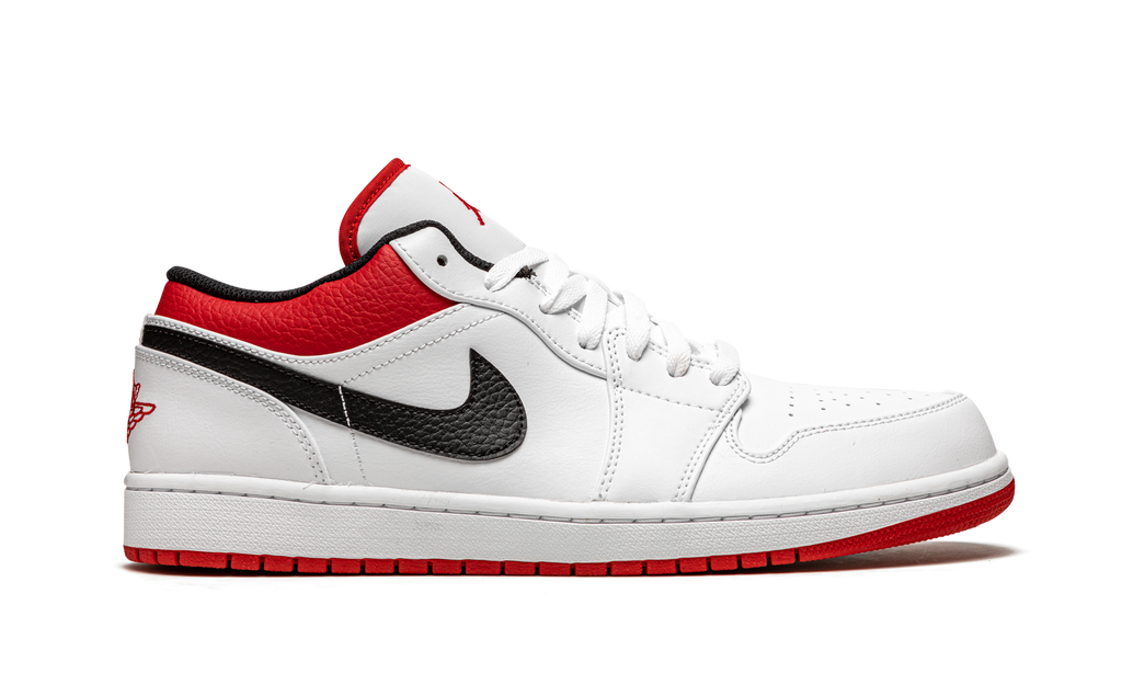 Air Jordan 1 Low White University Red 553558 118