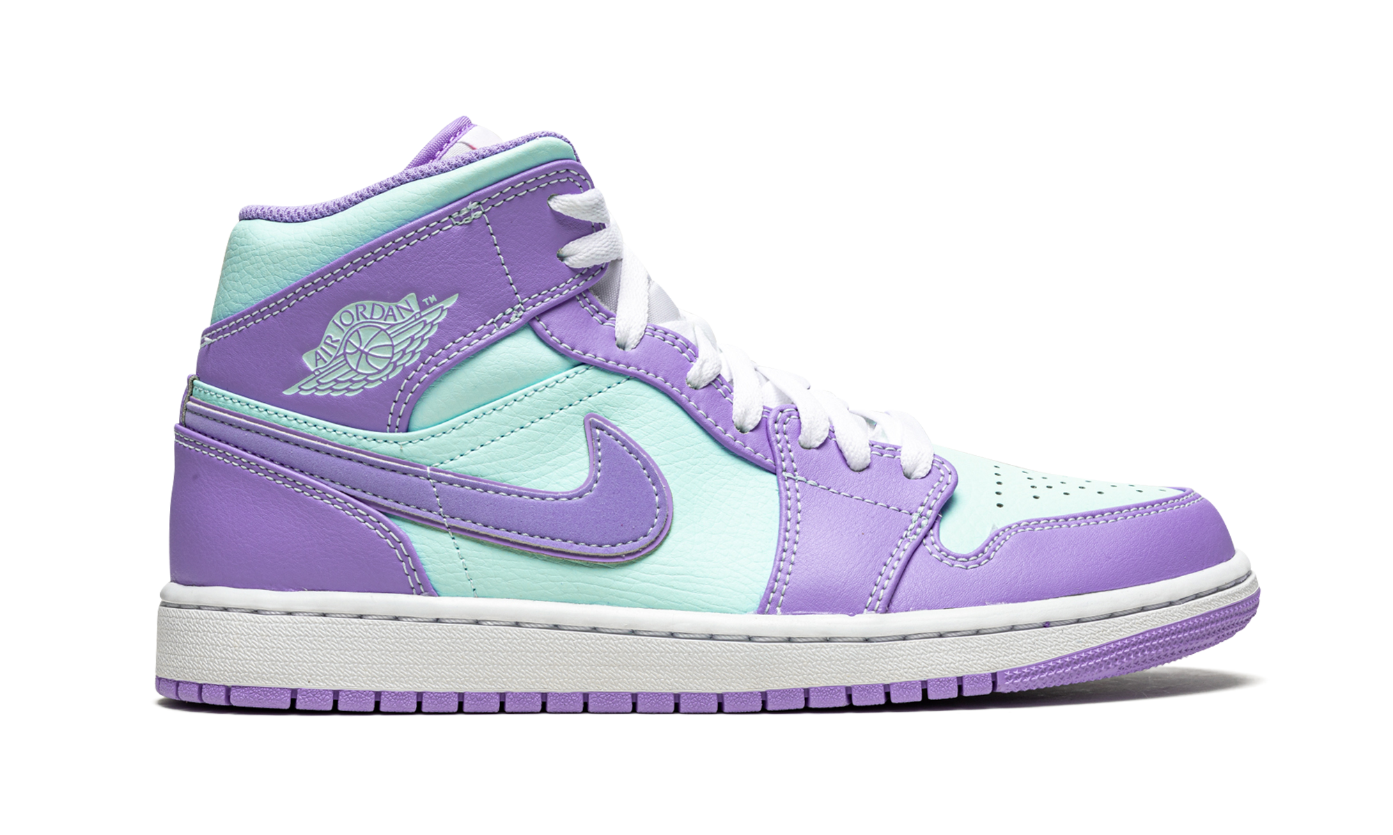 Air Jordan 1 Mid Purple Pulse / Glacier Blue 554724 500