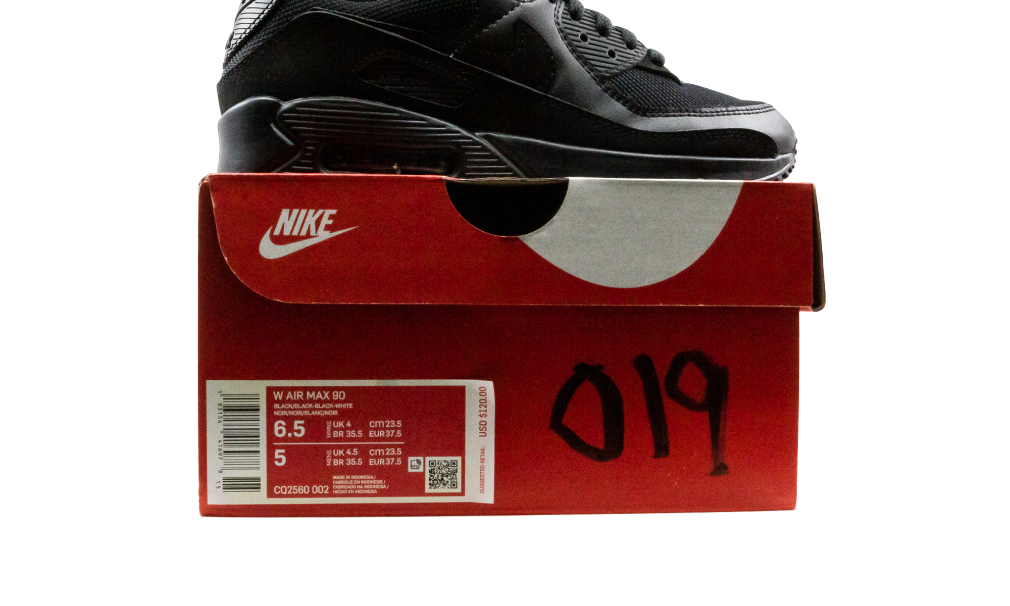 Nike AIR MAX 90 WMNS Triple Black CQ2560 002