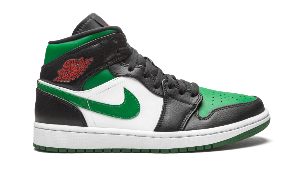 Air Jordan 1 Mid Green Toe 554724 067