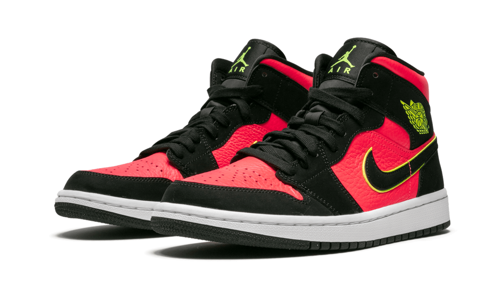 AIR JORDAN 1 MID WMNS Hot Punch / Volt BQ6472 006
