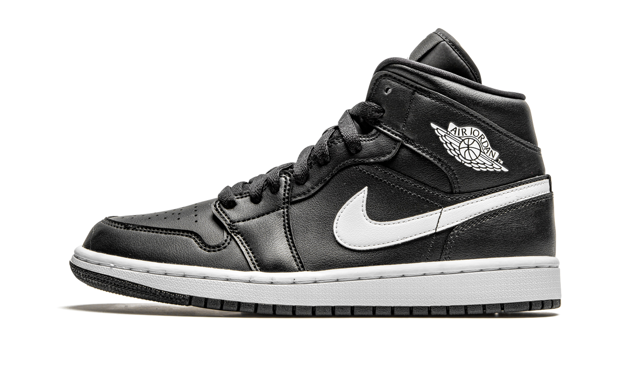 AIR JORDAN 1 MID WMNS Black / White BQ6472 011