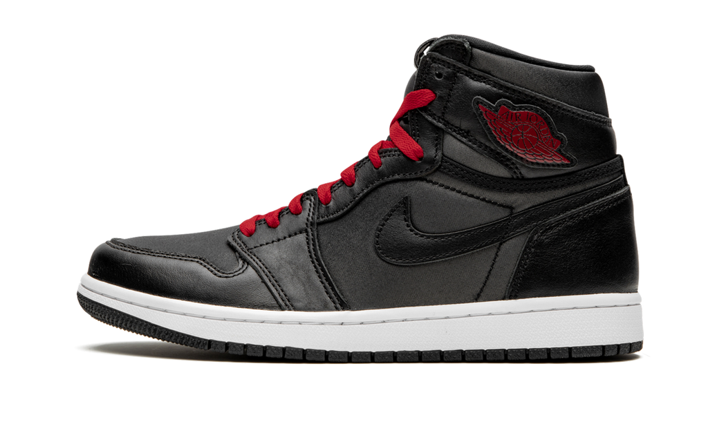 Air Jordan 1 Retro High OG Black Satin/Gym Red 555088 060