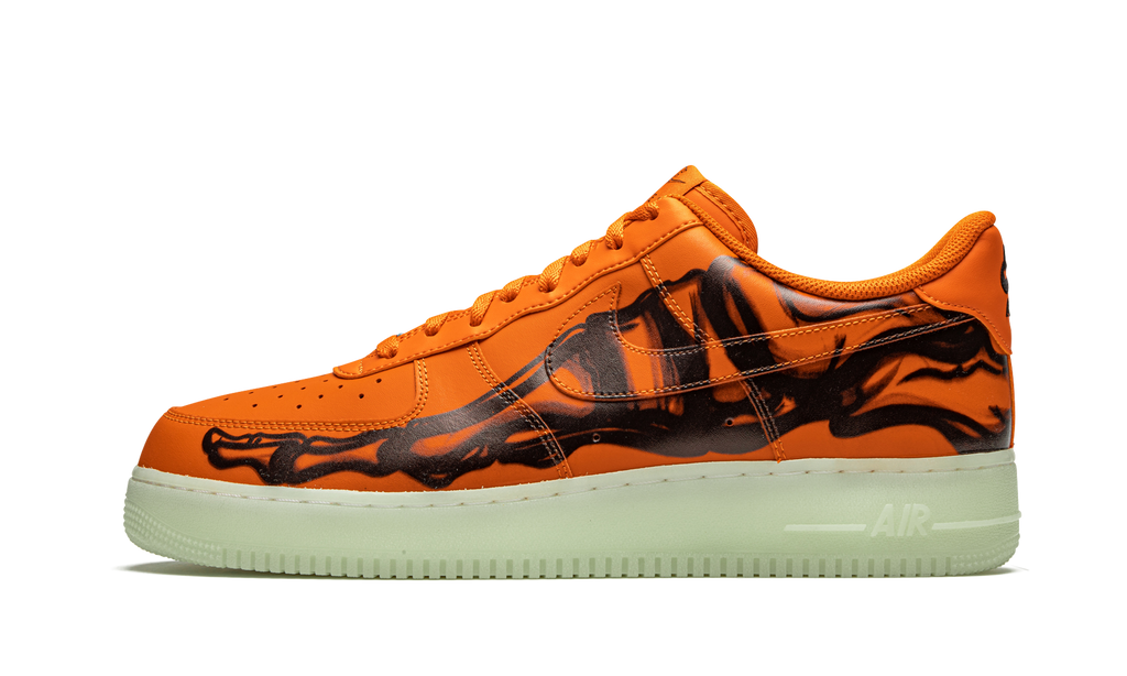 Nike Air Force 1 Low Orange Skeleton CU8067 800