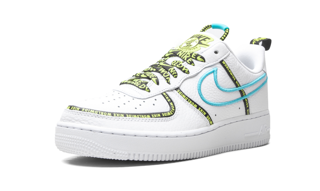Nike Air Force 1 Low Worldwide White Blue Fury Volt