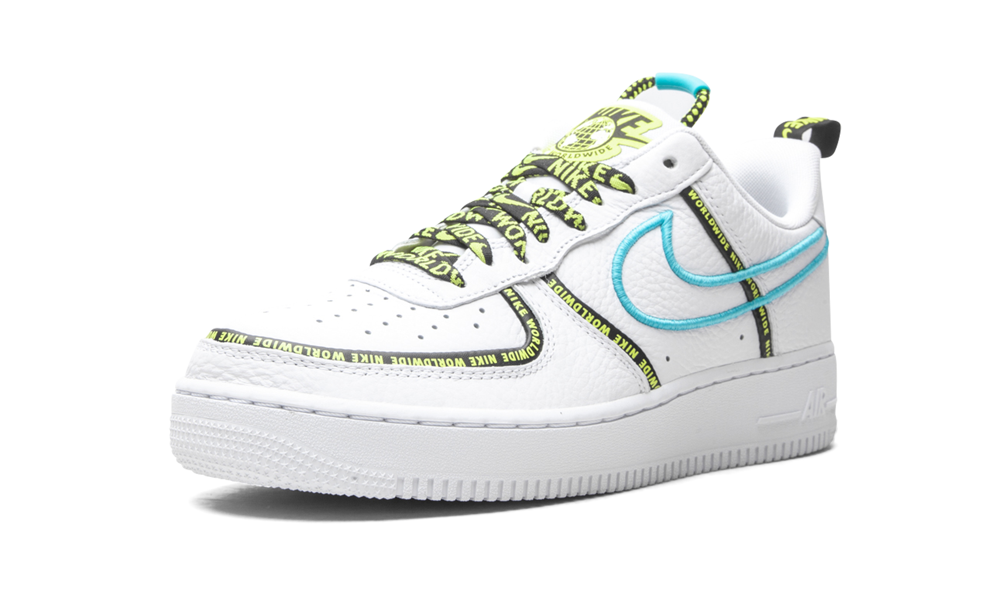 Nike Air Force 1 Low Worldwide White Blue Fury Volt
