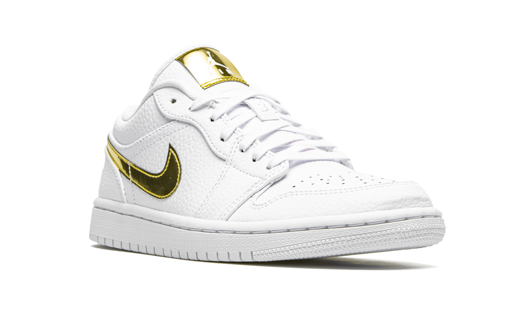 AIR JORDAN 1 Low SE WMNS White Metallic Gold CZ4776 100