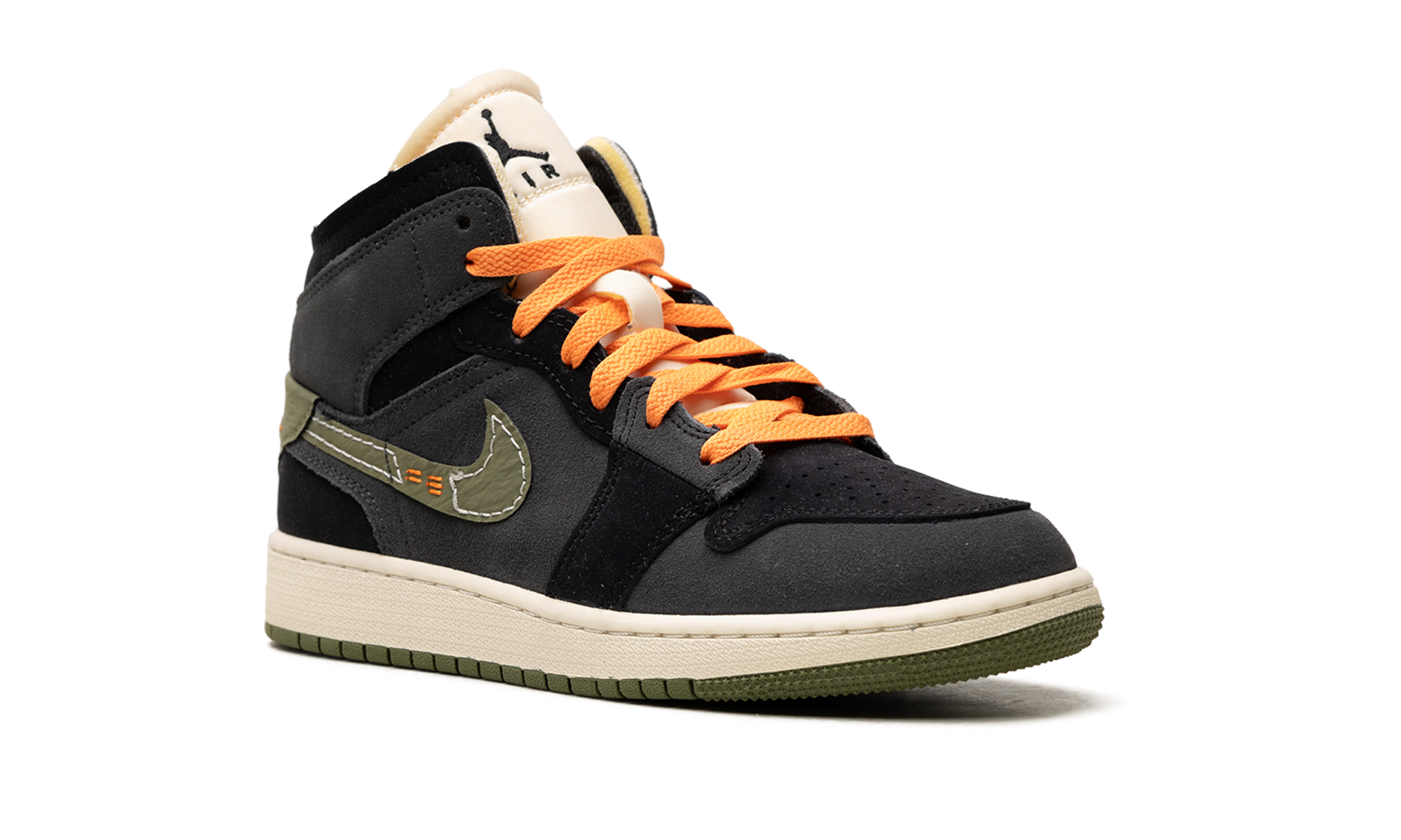 Air Jordan 1 Mid SE GS Craft Anthracite Light Olive FD5847 003