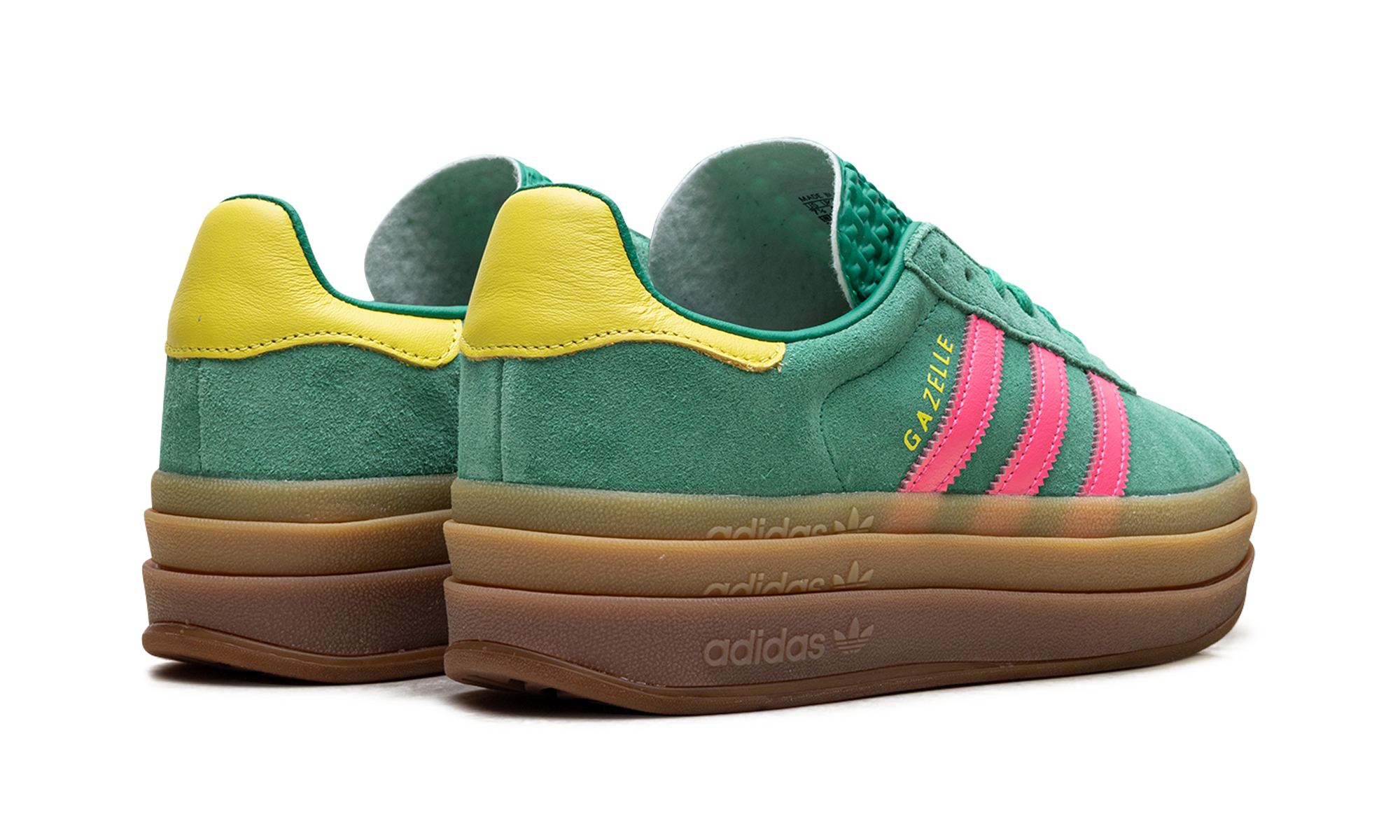 Adidas Gazelle Bold WMNS Court Green Lucid Pink JH9668