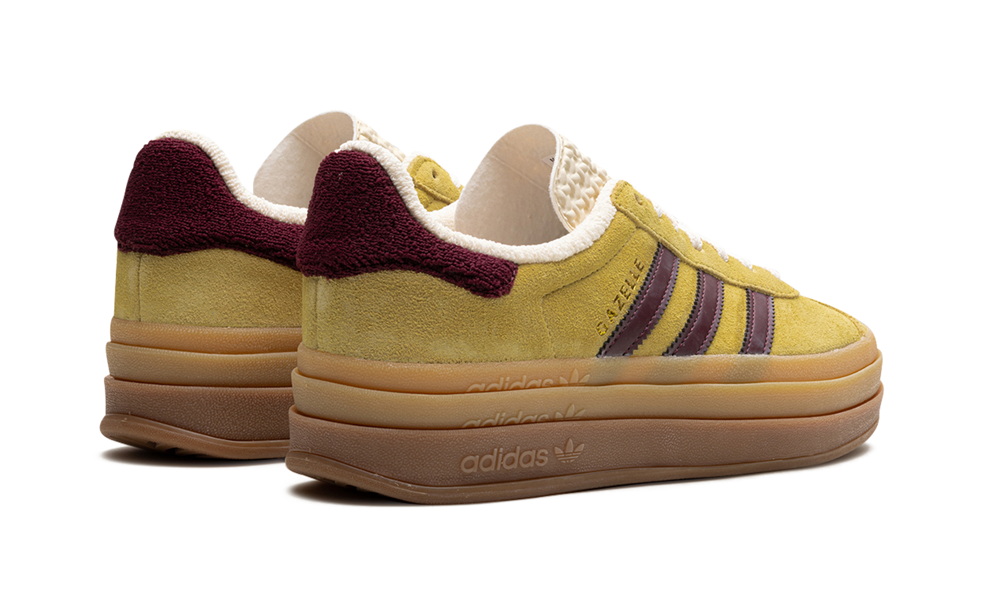 Adidas Gazelle Bold Platform WMNS Yellow Burgundy IF5937