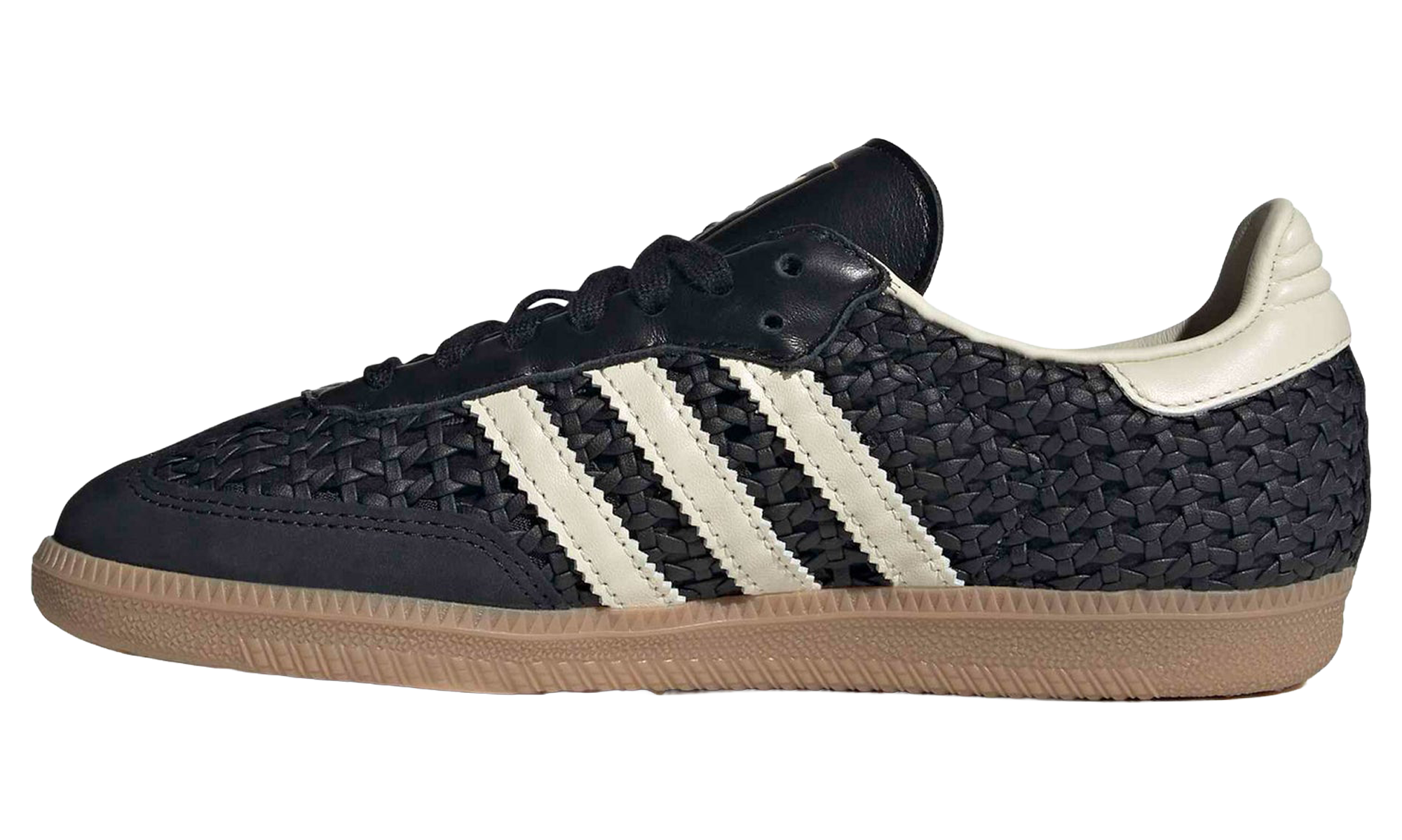 Adidas Samba OG WMNS Basketweave Black Cream White HQ9282