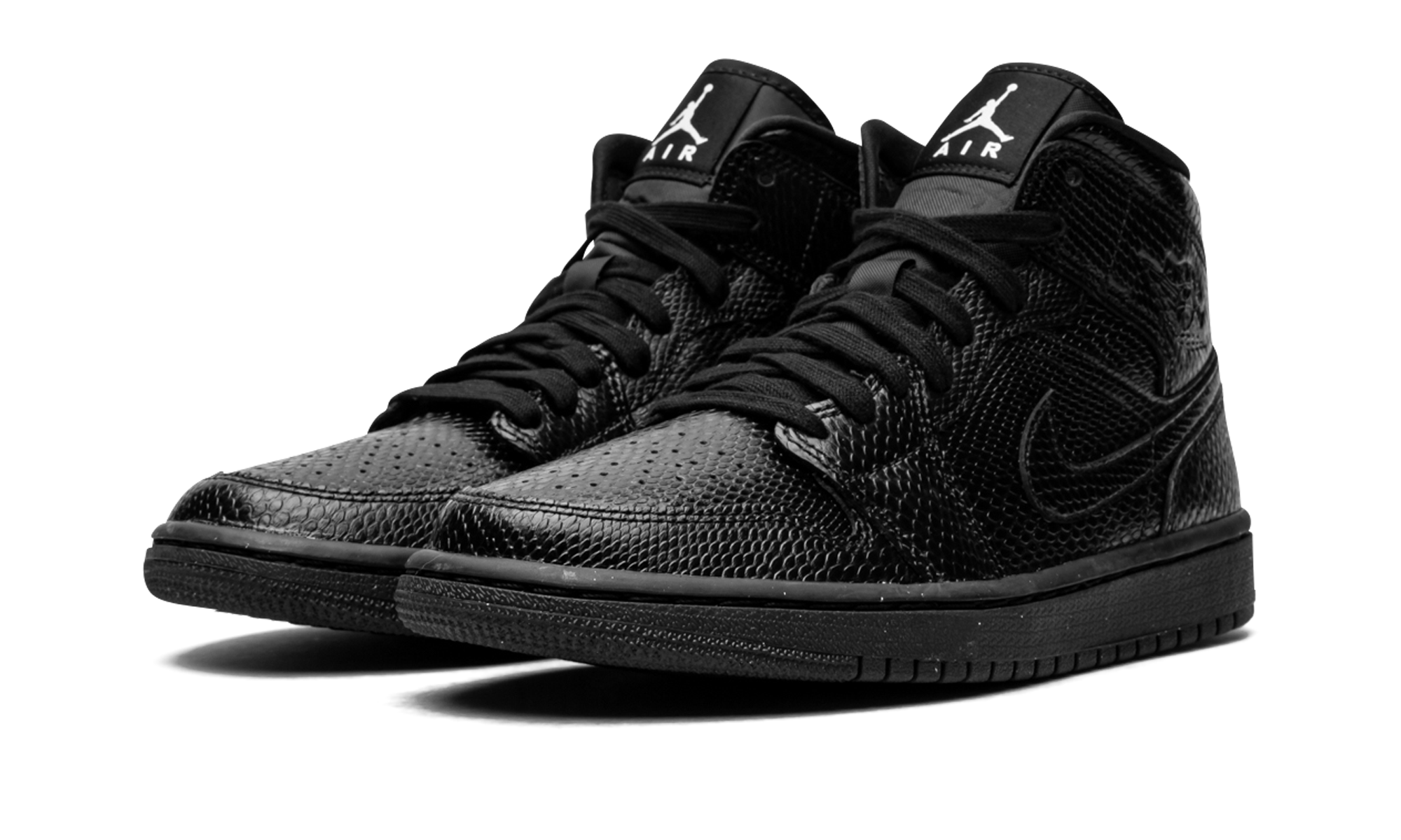 AIR JORDAN 1 MID WMNS Black Snakeskin BQ6472 010