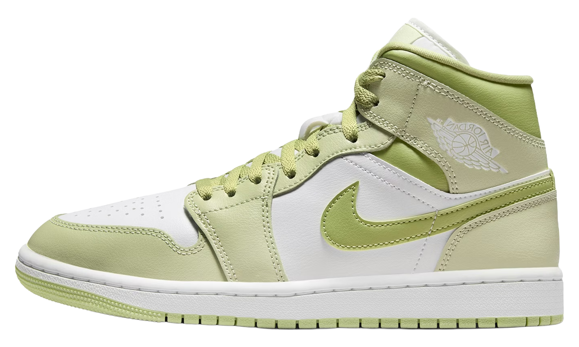 Jordan 1 Mid WMNS Olive Aura Lawn BQ6472 302
