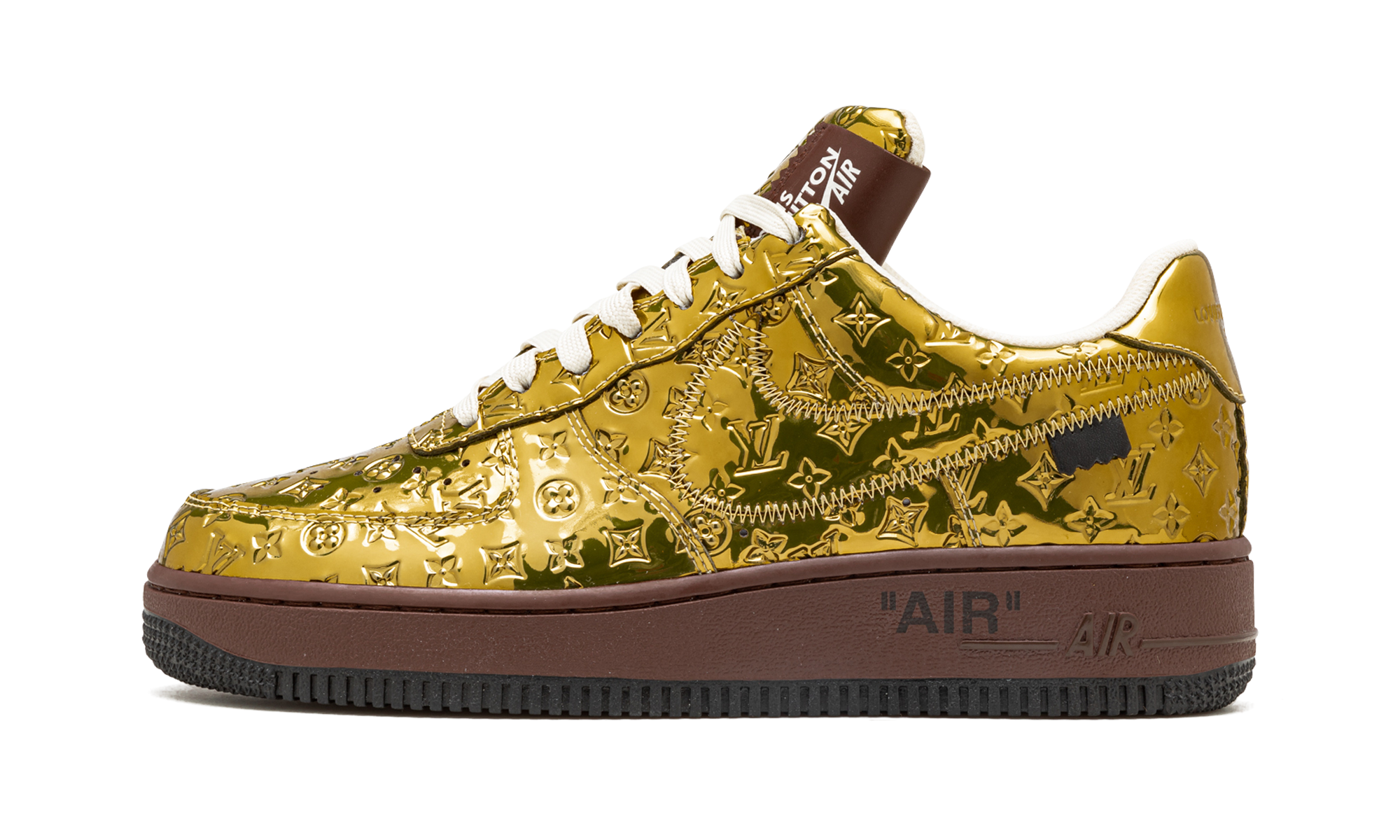 Nike Louis Vuitton Air Force 1 Low Virgil Abloh - Metallic Gold 1A9VG3