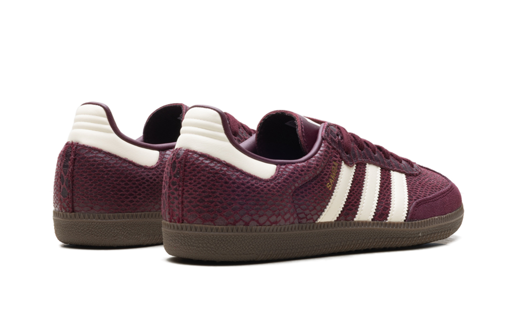 Adidas Samba OG WMNS Snakeskin Maroon Cream White IH3979