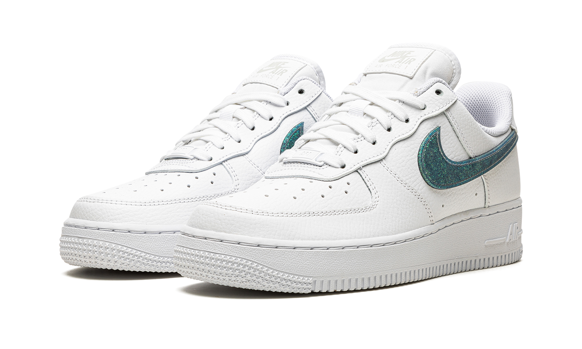 Nike AIR FORCE 1 '07 ESS WMNS Glitter Swoosh - Celery DH4407 100