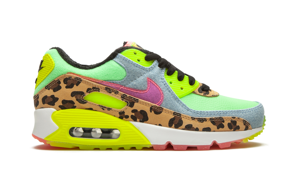 Nike W Air Max 90 LX Denim Leopard Print CW3499 300