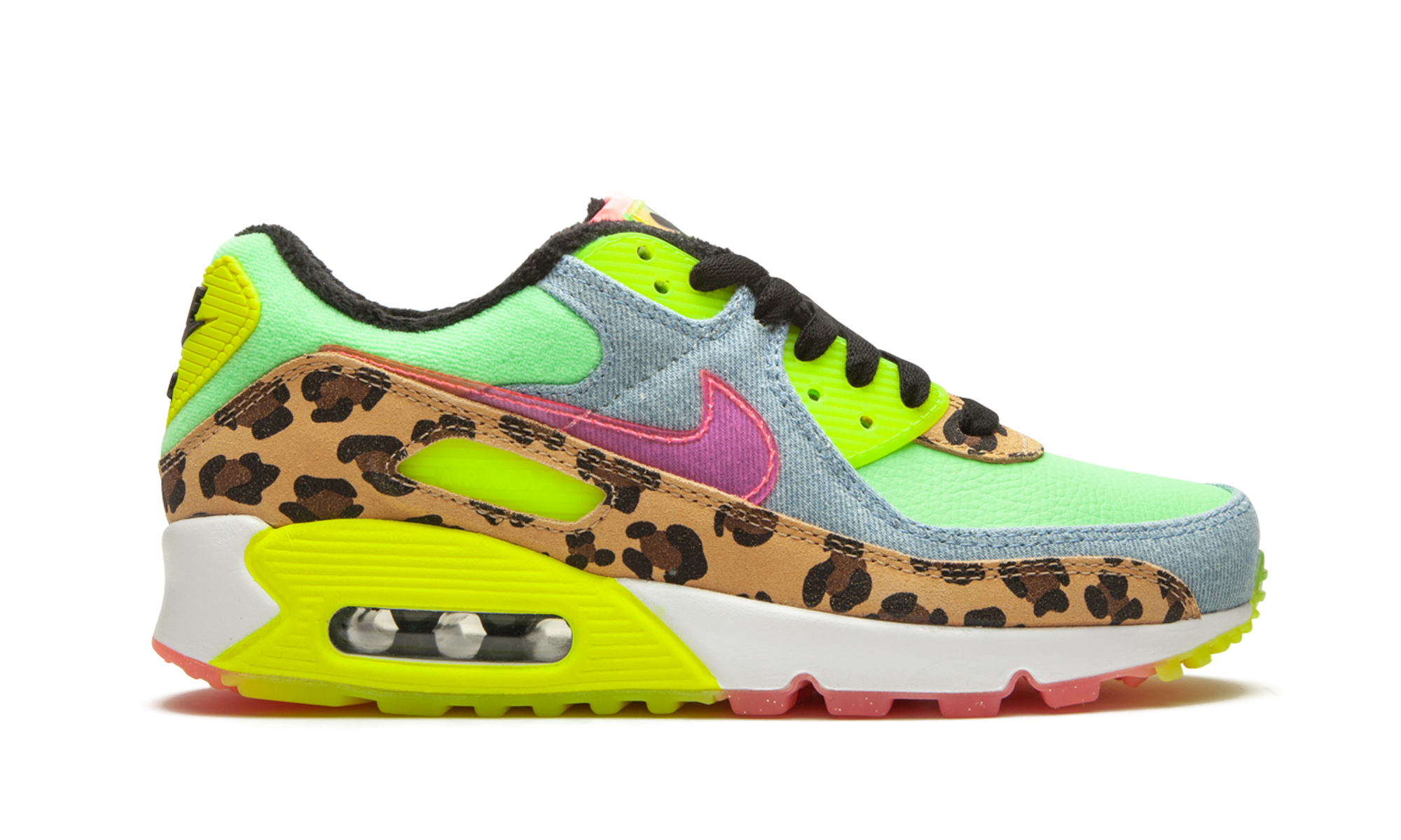 Nike W Air Max 90 LX Denim Leopard Print CW3499 300