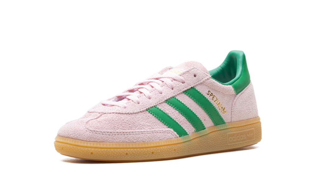 Adidas Handball Spezial WMNS Clear Pink Green Gold JR7347