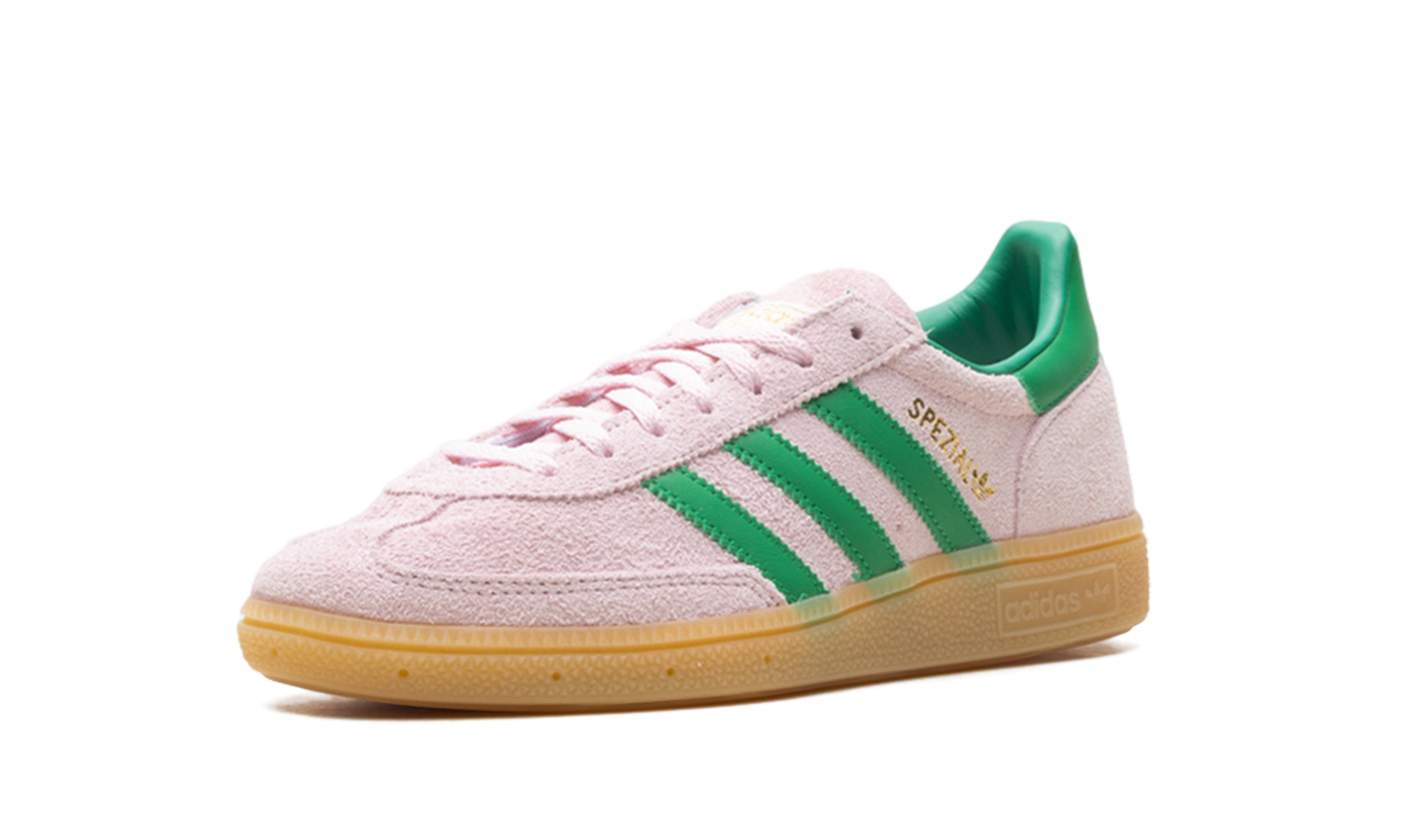 Adidas Handball Spezial WMNS Clear Pink Green Gold JR7347