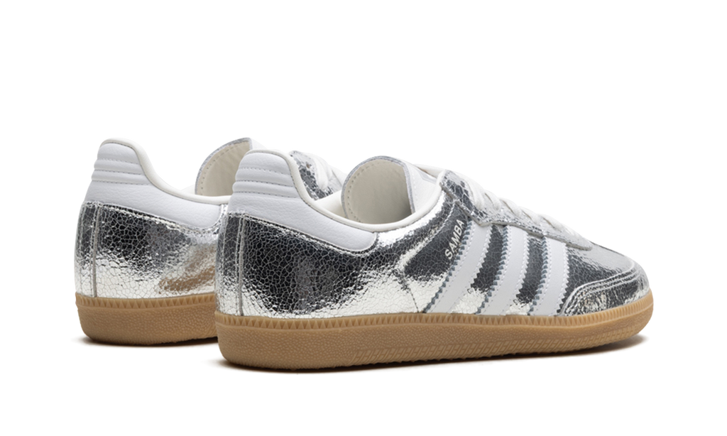 Adidas Samba OG WMNS Silver Metallic Cracked Leather JR0035