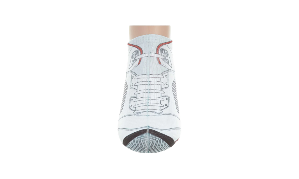Jordan 5 Retro Bootie Low Cut Ankle Socks White 519600 100
